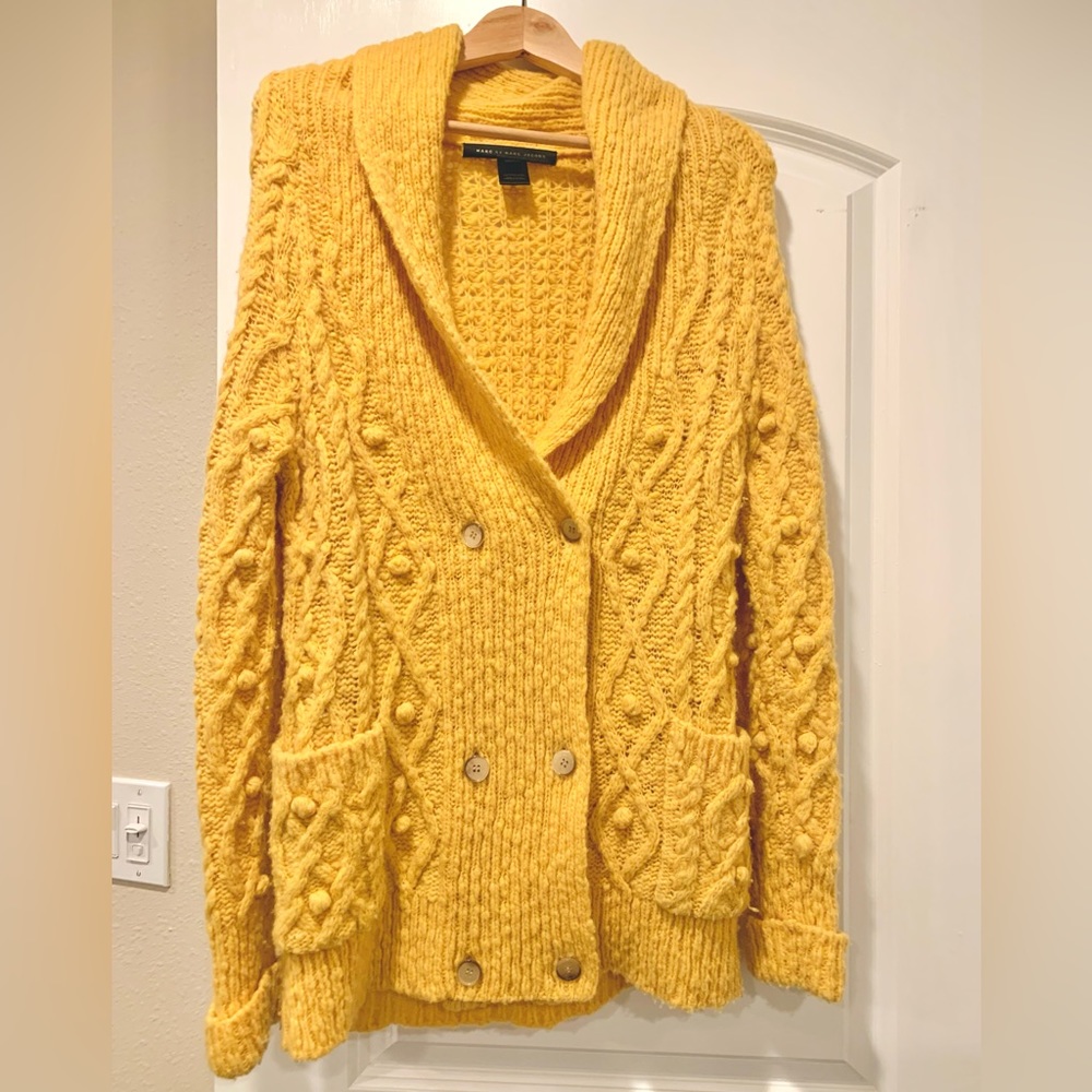 Marc by Marc Jacobs sunshine gold oversized cardigan